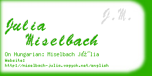 julia miselbach business card